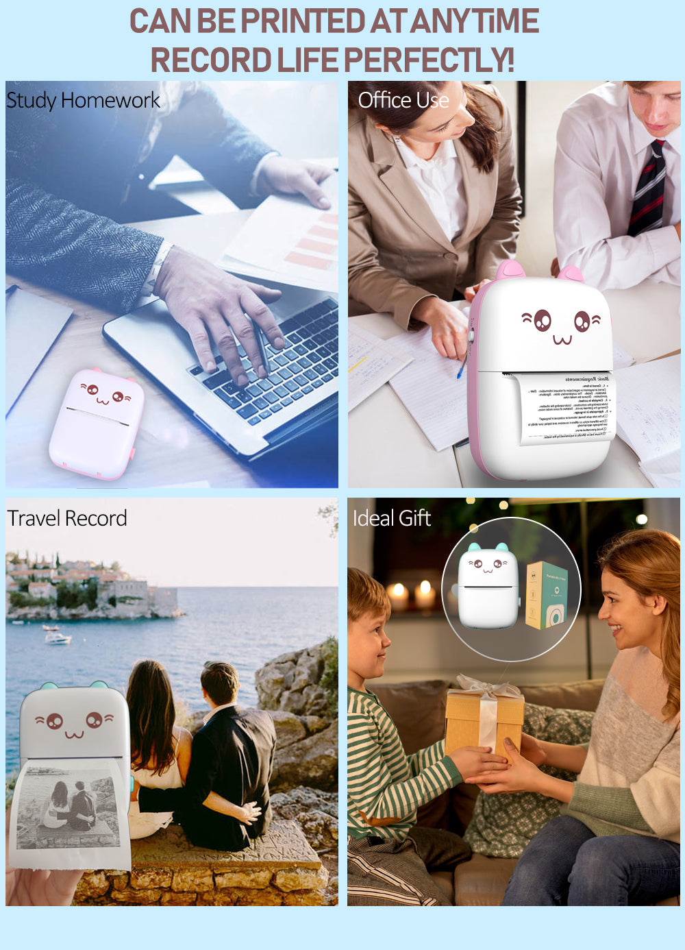 Mini Portable Bluetooth Thermal Printer